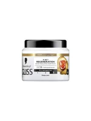 Speciální Cena Schwarzkopf Gliss Total Repair regenerační maska 4v1 pro suché a poškozené vlasy, 400 ml