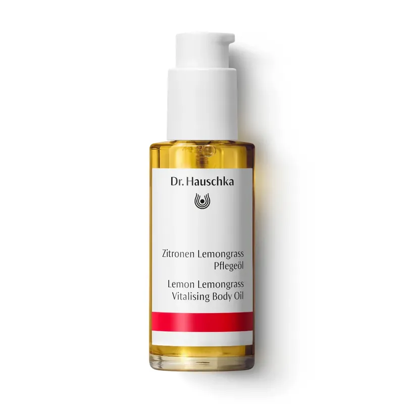 DR. HAUSCHKA Vitalizující a zpevňující tělový olej s citronem a citronovou trávou 75 ml Vrácení Zdarma