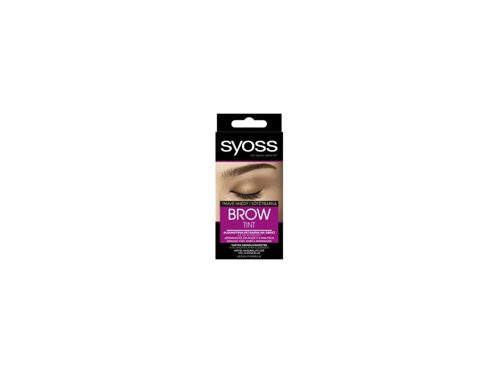 Syoss Brow Tint barva na obočí Tmavě hnědý, 17 ml Hit Sezóny