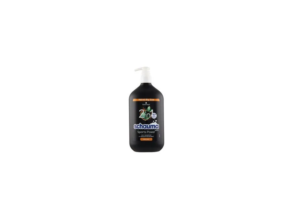 Vrácení Zdarma Schauma Men Sports Power 2v1 šampon, 750 ml