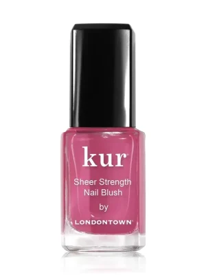 Nová Kolekce LONDONTOWN kur Sheer Strength Nail Blush Hibiscus zpevňující lak na nehty ibišková 12 ml