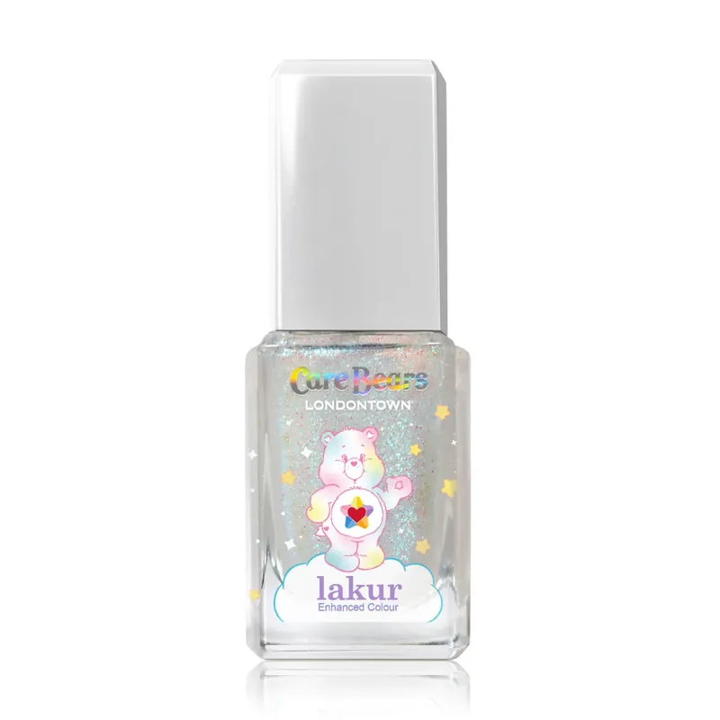 Cenově Výhodný LONDONTOWN lakur Care Bears Chasing Rainbows lak na nehty duhové třpytky 12 ml
