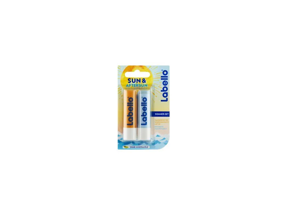 Akční Cena Labello Sun Protect + Hydro Care sada balzámů na rty, 2× 4,8 g