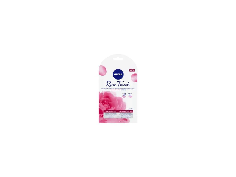 Expresní Doručení Nivea Rose Touch 10minutová hydratační maska pod oči 1 pár