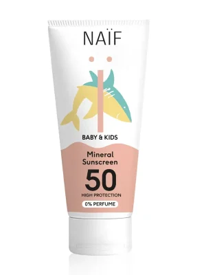Expresní Doručení NAÏF Ochranný krém na opalování SPF 50 pro děti a miminka bez parfemace 175 ml