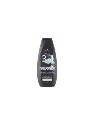Koupit Online Schauma šampon Men 3v1 Charcoal & Clay, 400 ml