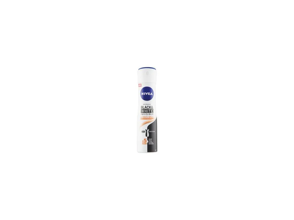 Nivea Black & White Invisible Ultimate Impact antiperspirant, 150 ml Finální Výprodej