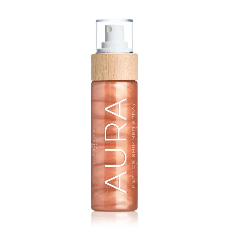 COCOSOLIS AURA NUDE Peptidový tělový sprej se třpytkami 100 ml Nízká Cena