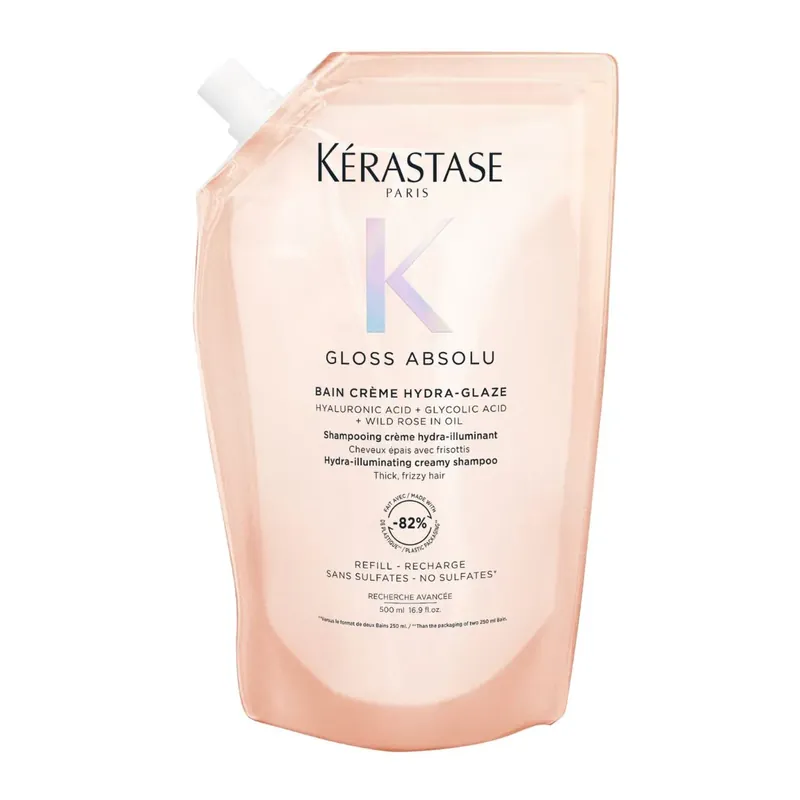 KÉRASTASE Gloss Absolu Hydra-Glaze Krémový šampon pro pevné a krepaté vlasy - náhraní náplň 500 ml Ověřený