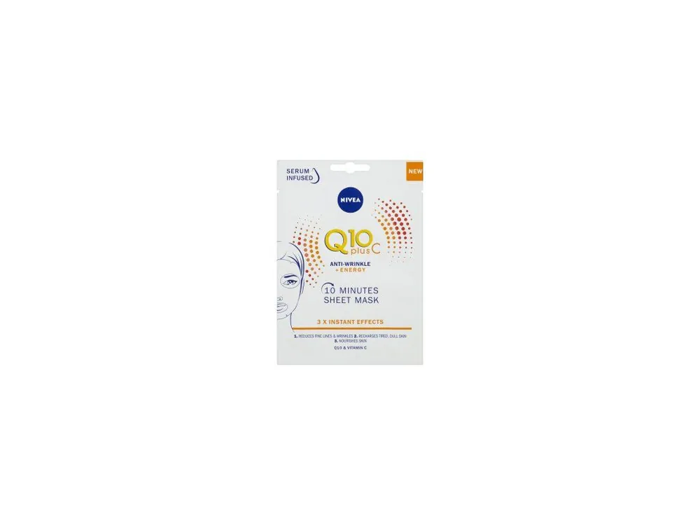 Nivea Q10 plus C textilní maska proti vráskám, 1 ks Hit Sezóny