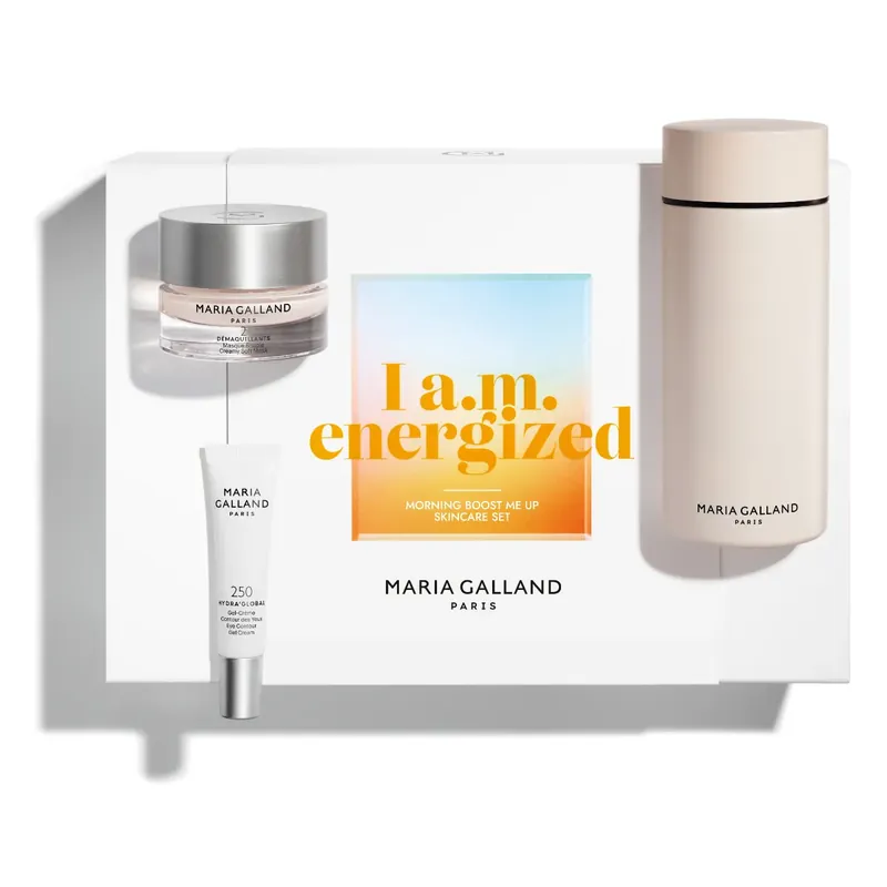 Značkový MARIA GALLAND I a.m. Energized kosmetický set pro hydrataci pleti 2 ks + dárek