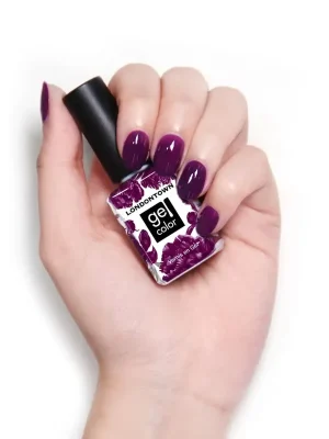 LONDONTOWN Gel Color Portobello Plum gelový lak na nehty fialová 12 ml Zlevněný