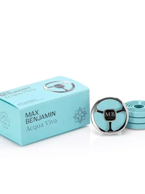 MAX BENJAMIN Acqua Viva Vůně do auta set s 4 náplněmi Nejlepší Cena