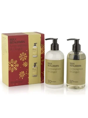 MAX BENJAMIN Lemongrass & Ginger duo set mýdlo a mléko na ruce a tělo 2 x 300 ml Časově Omezené