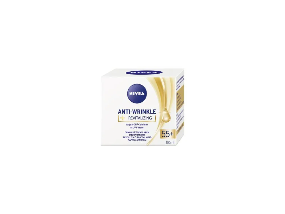 Nízká Cena Nivea Anti-Wrinkle Revitalizing 55+ obnovující denní krém proti vráskám, 50 ml
