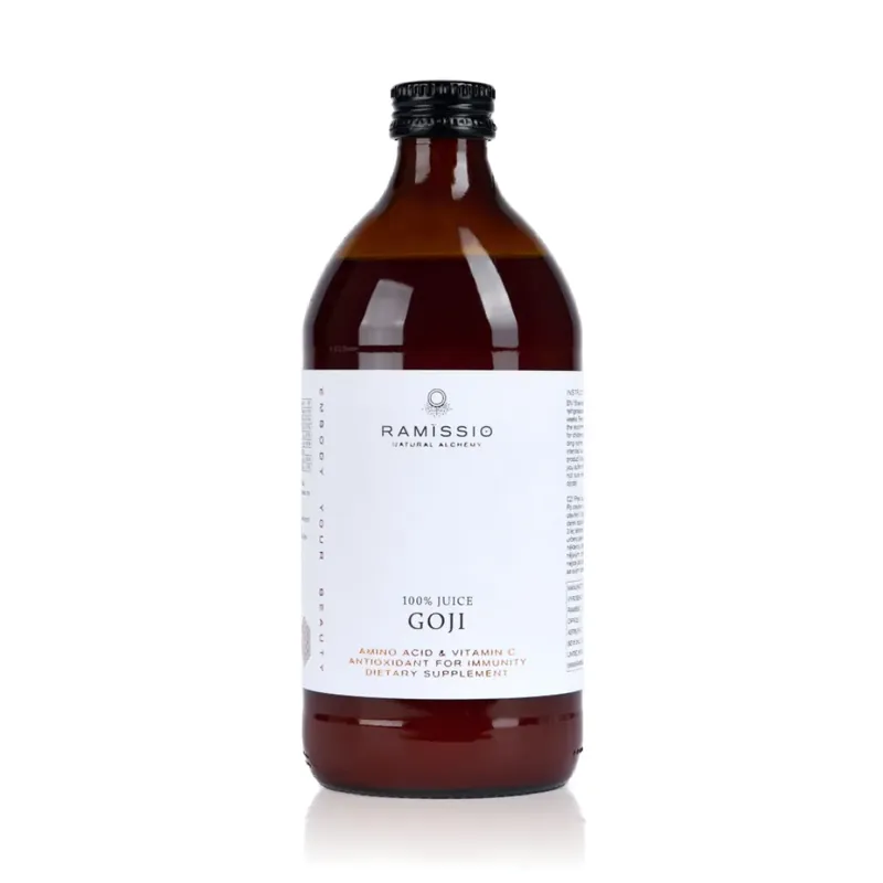 Časově Omezené RAMISSIO Goji 100% organická šťáva z kustovnice čínské 500 ml
