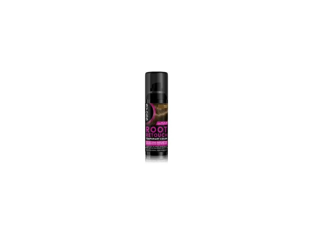 Originální Syoss Root Retouch sprej pro dočasné zakrytí odrostů Hnědý, 120 ml