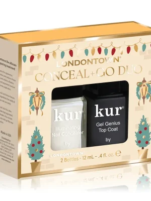 LONDONTOWN kur Conceal & Go set top coat a rozjasňovač na nehty Nízká Cena