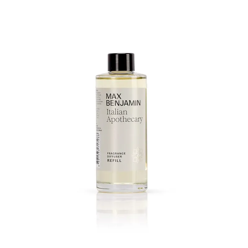 MAX BENJAMIN Italian Apothecary Aroma difuzér náhradní náplň s tyčinkami 150 ml Nejprodávanější