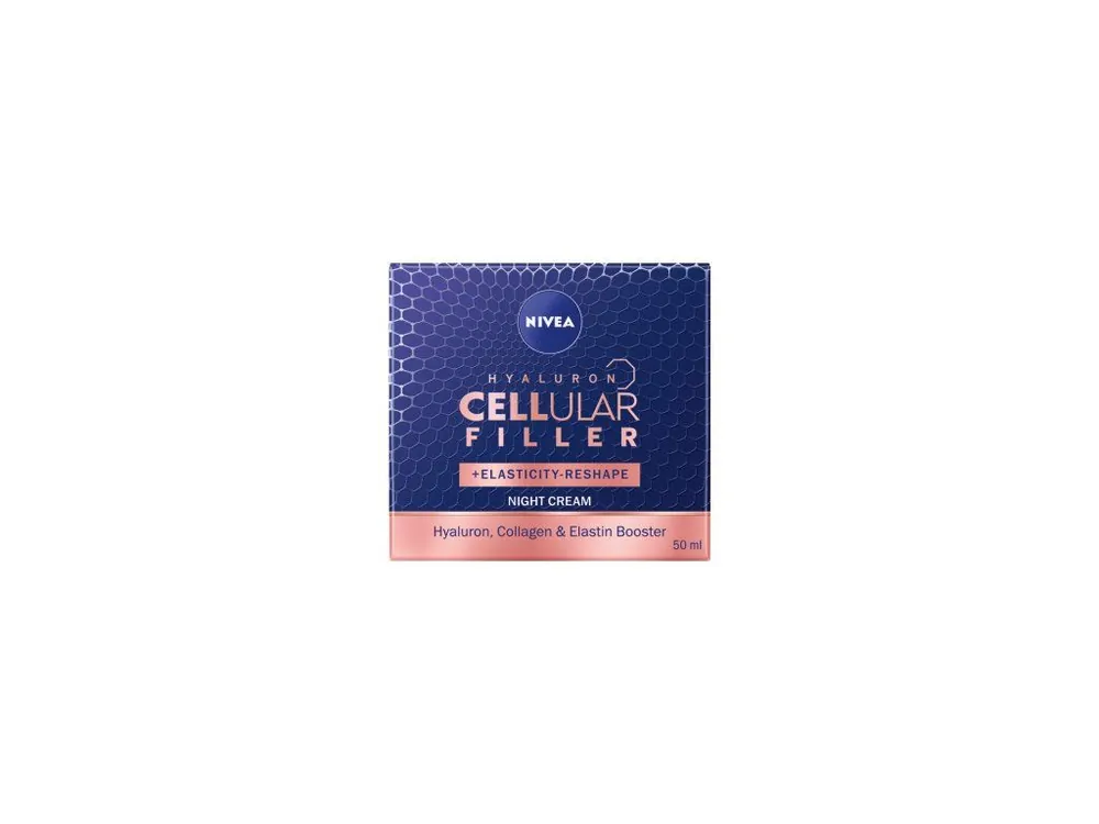 Originální Nivea Hyaluron Cellular Filler Elasticity remodelační noční krém, 50 ml