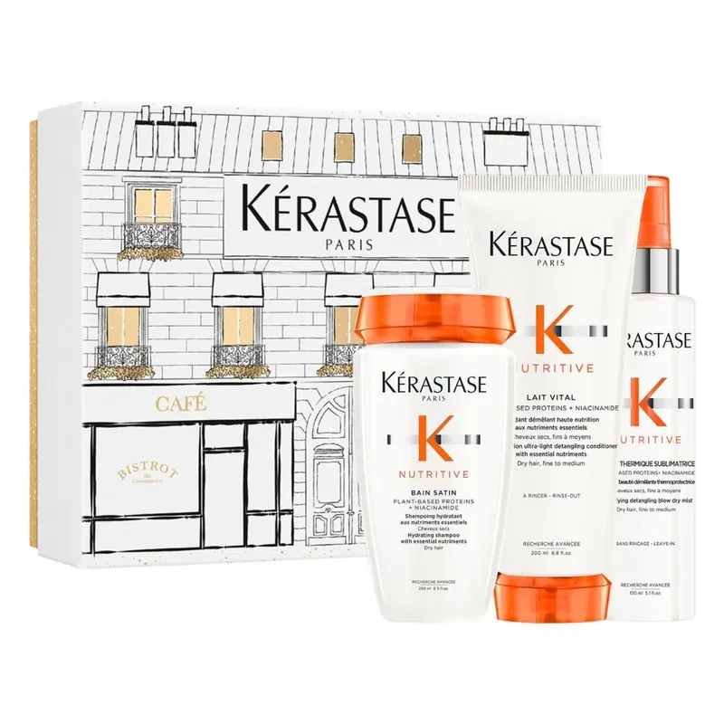 KÉRASTASE Nutritive dárkový Trio set kosmetiky pro hydrataci suchých vlasů Jen Po Omezenou Doba