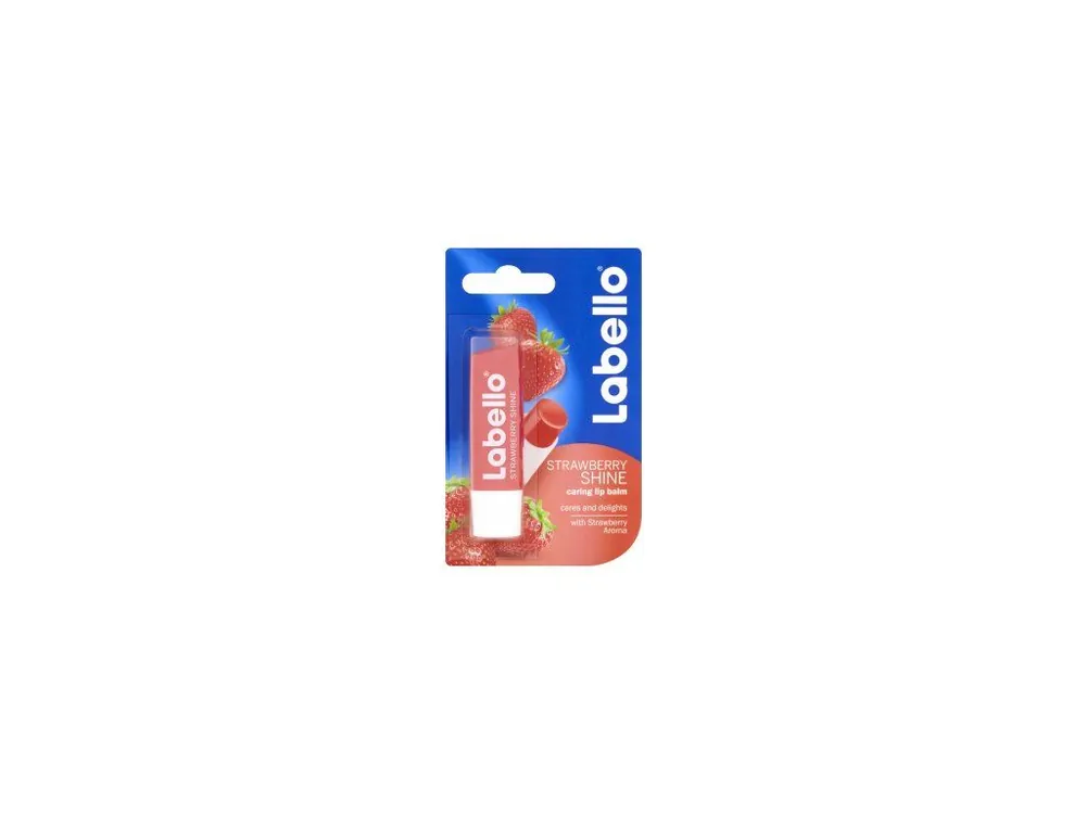 Tovární Cena Labello Strawberry Shine jahodový balzám na rty, 4,8 g