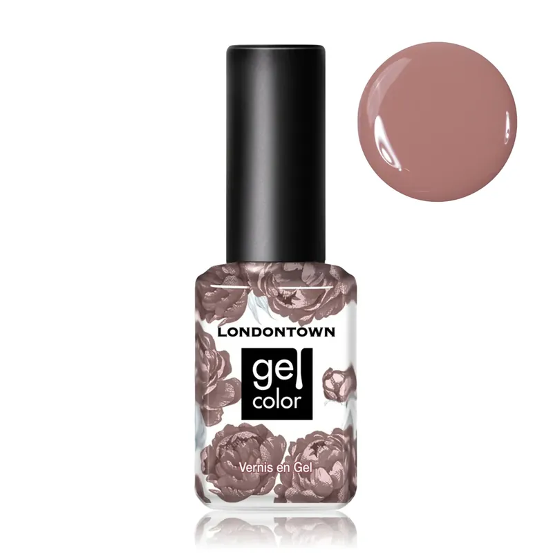 LONDONTOWN Gel Color Dirty Chai gelový lak na nehty kořeněná hnědá 12 ml Sleva