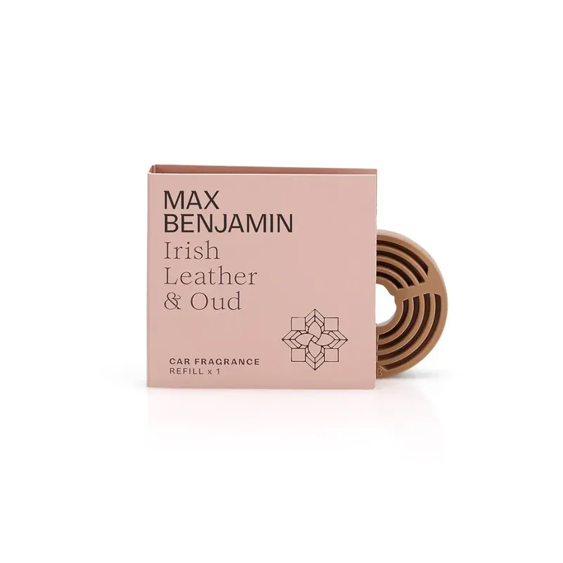 Výhodná Nabídka MAX BENJAMIN Irish Leather & Oud Vůně do auta náhradní náplň