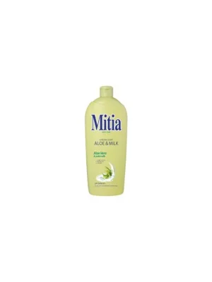 Mitia Aloe & Milk tekuté mýdlo, náplň, 1 l Jen Po Omezenou Doba