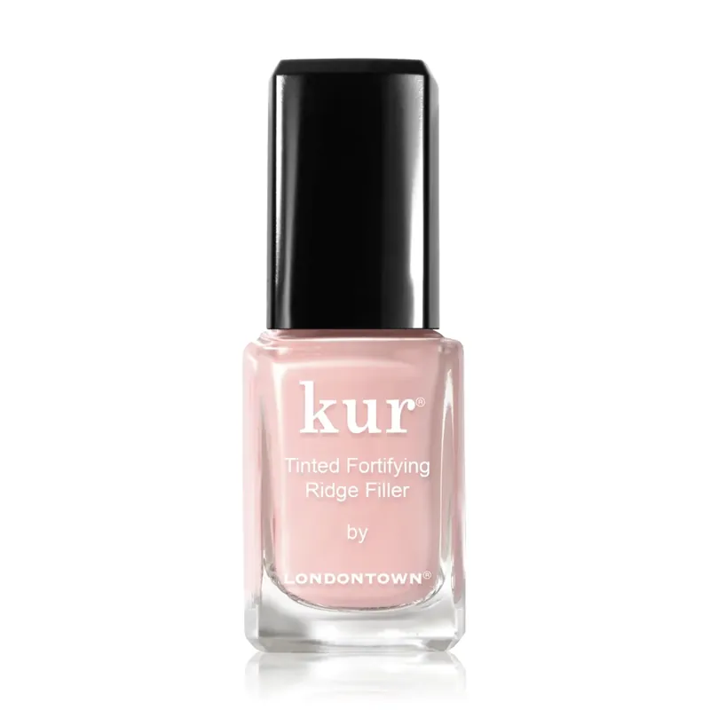 LONDONTOWN kur Tinted Fortifying Ridge Filler Vyhlazující tónovaný lak na nehty Petal Pink růžová 12 ml Autentický
