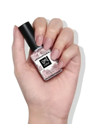 LONDONTOWN Gel Color Champagne in Bed gelový lak na nehty holografická růžová 12 ml Bezpečná Platba