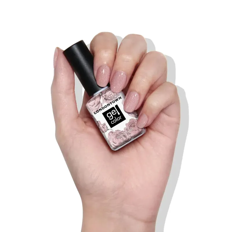 LONDONTOWN Gel Color Champagne in Bed gelový lak na nehty holografická růžová 12 ml Bezpečná Platba