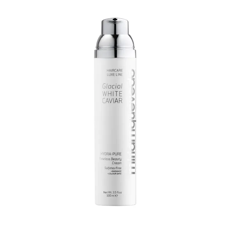 Cenově Výhodný MIRIAM QUEVEDO Glacial White Caviar Stylingový krém pro poškozené vlasy 100 ml