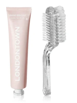 Víkendová Akce LONDONTOWN kur Mani Bright Nail Scrub Peeling na nehty s kartáčkem 45 ml