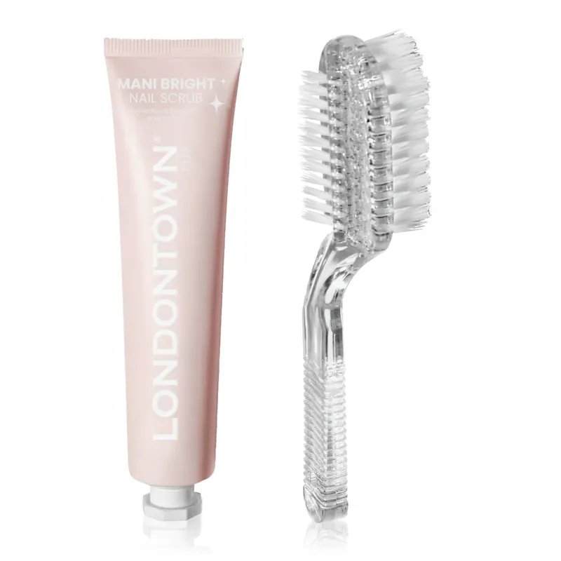 Víkendová Akce LONDONTOWN kur Mani Bright Nail Scrub Peeling na nehty s kartáčkem 45 ml
