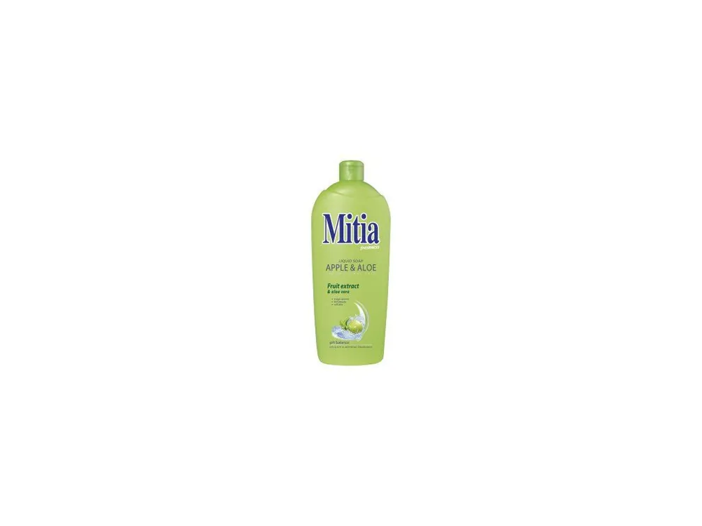 Mitia Apple & Aloe tekuté mýdlo, náplň, 1 l Omezená Nabídka