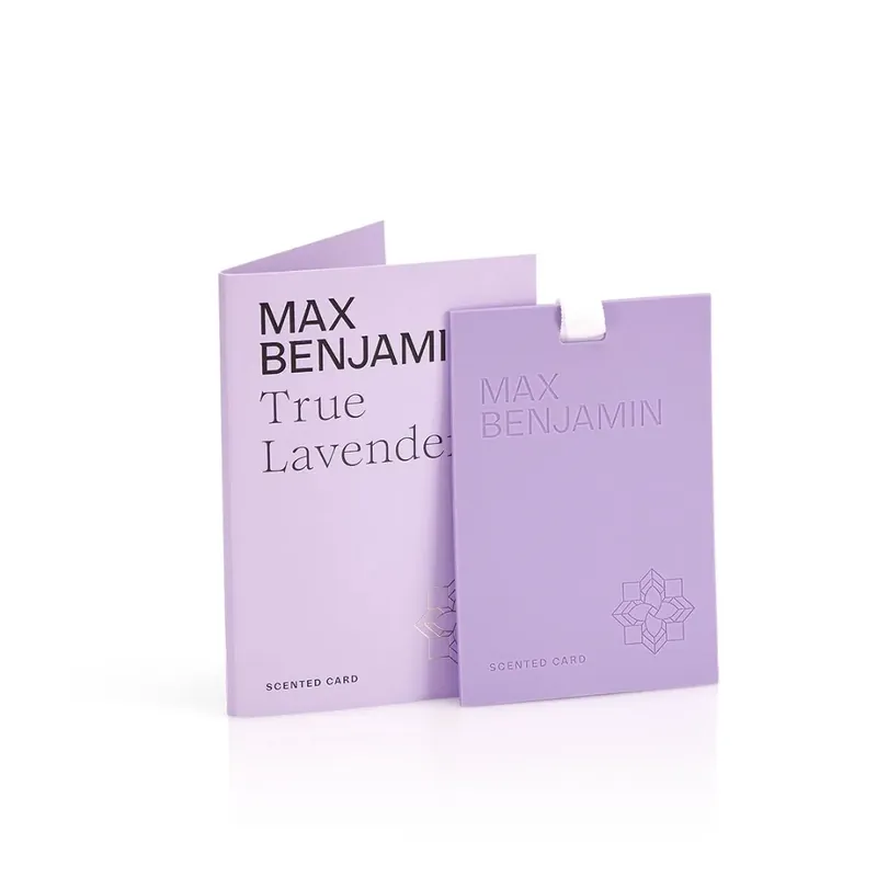 MAX BENJAMIN True Lavender Vonná karta Vysoce Kvalitní
