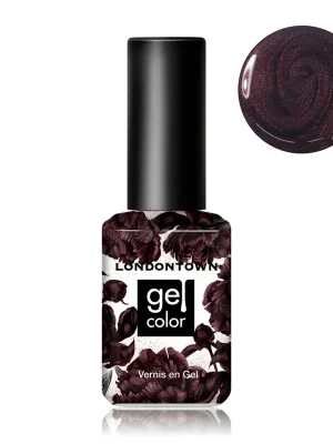 Originální LONDONTOWN Gel Color Spilled Wine gelový lak na nehty vínová s třpytkami 12 ml