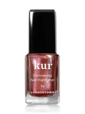 Sleva LONDONTOWN kur Shimmering Nail Highlighter Molten lak na nehty rozjasňující měděný s třpytkami 12 ml