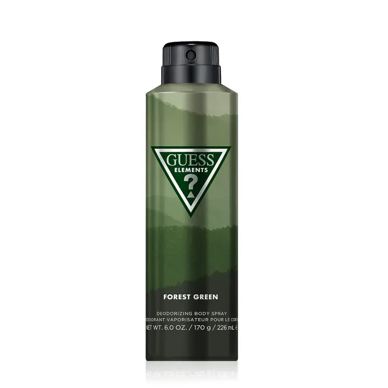 Značkový GUESS Elements Forest Green Deodorant ve spreji pro muže 170 g