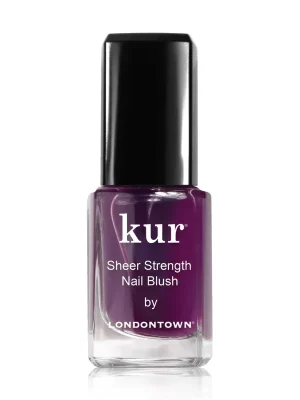 LONDONTOWN kur Sheer Strength Nail Blush Concord zpevňující lak na nehty průhledná fialová 12 ml Sezónní Sleva