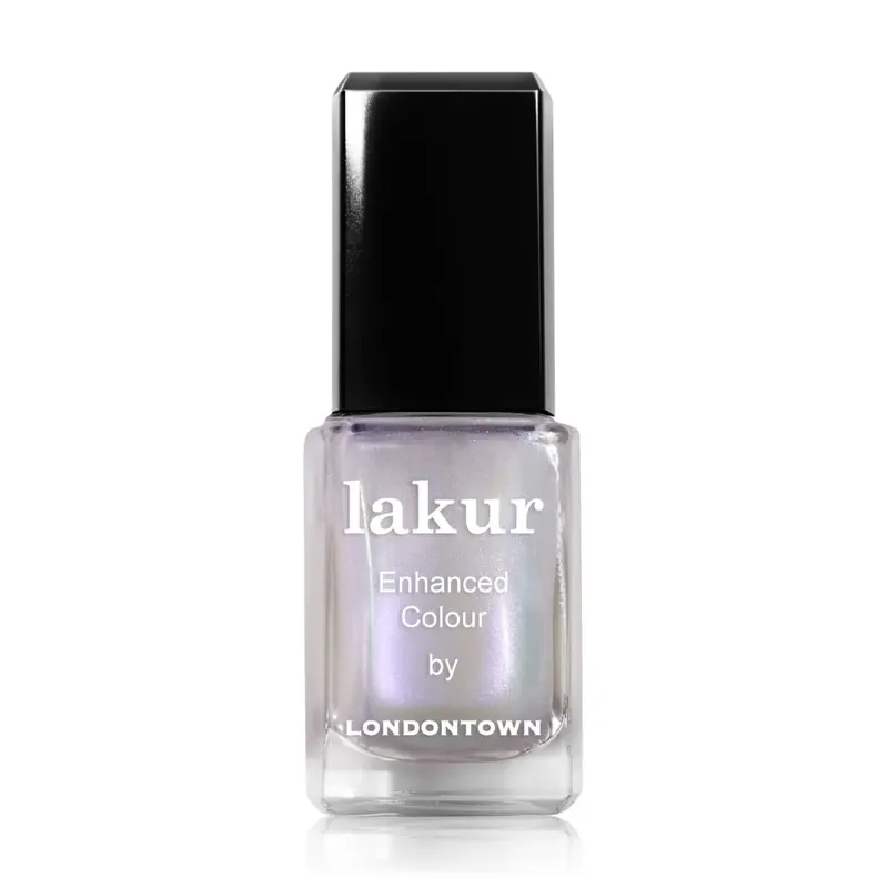 Novinka LONDONTOWN lakur Pixi Chrome Glaze Topper lak na nehty fialový chrom 12 ml
