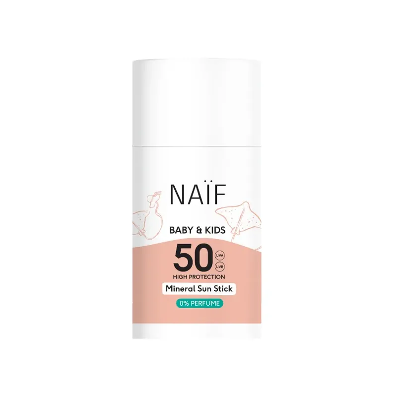 Akční Cena NAÏF Ochranná tyčinka na opalování SPF 50 pro děti a miminka bez parfemace36 g