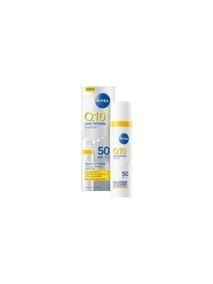 Nivea Q10 UV Fluid OF 50 denní krém proti vráskám, 40 ml Finální Výprodej