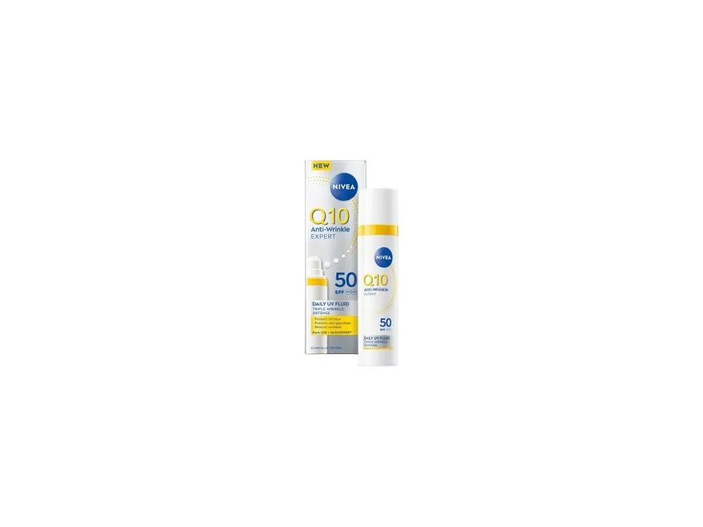 Nivea Q10 UV Fluid OF 50 denní krém proti vráskám, 40 ml Finální Výprodej