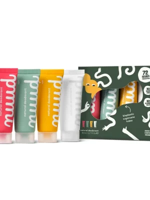 Cenový Hit NUUD Sada přírodních krémových deodorantů Family Pack4x20 ml