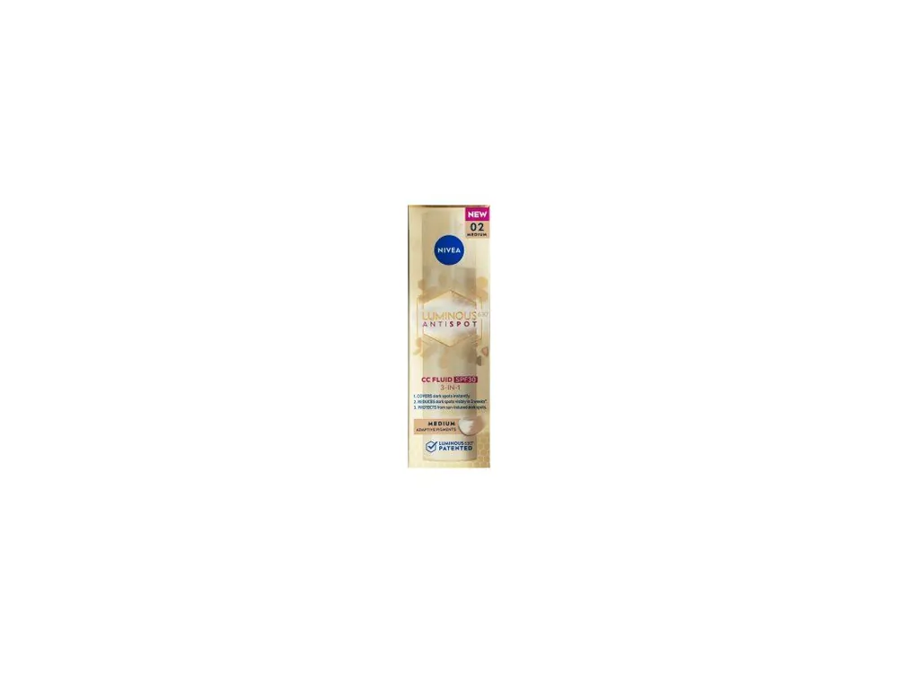 Nivea Luminous630 CC krém 3 v 1, střední odstín, OF 30, 40 ml Top Prodej