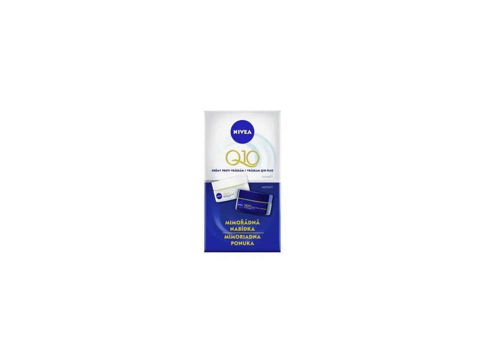 Nivea Q10 Plus, krémy proti vráskám, denní a noční, pro věk 30+, 2x 50ml Pouze Dnes