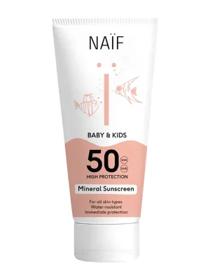 Top Prodej NAÏF Ochranný krém na opalování SPF 50 pro děti a miminka 175 ml
