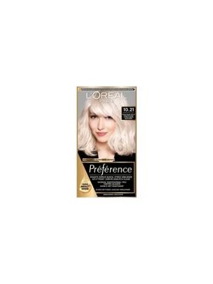 Značkový L'oreal Paris Préférence barva na vlasy, Stockholm, velmi světlá perlová blond 10.21